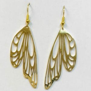 IMG_5655 Gold Butterfly Wings Earrings