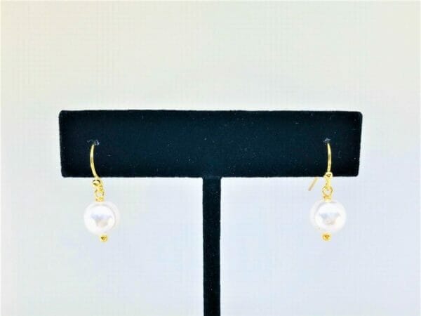 10KGoldFreshWaterPearlEarrings Fresh Water Pearl Earrings