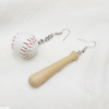 baseball earrings baseball bat earrings