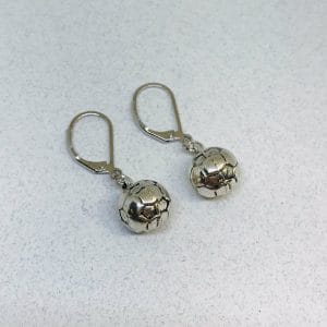 3D Soccer Earrings