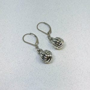 3D Volleyball Leverback Earrings