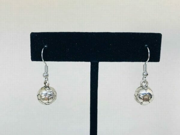 3Dsoccerearrings 3D Soccer Earrings