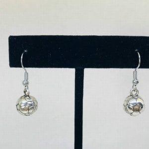 3D Soccer Earrings