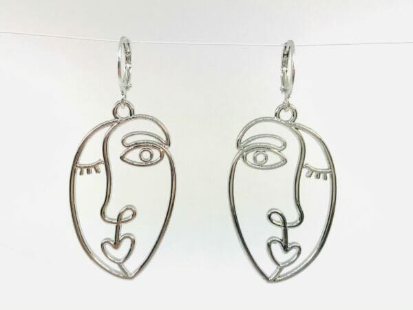 AbstractFaceEarring Face Earrings