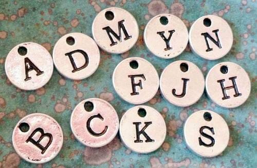 Alphabetic_initial_charm_0f1c83e9-3d92-4bb1-831a-6aca2c99f084 Pig Charm Bracelets