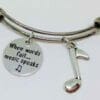 When Words Fail, Music Speaks Musical Bracelet