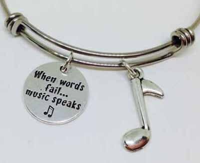 Bangle_With_Eighth_Note_Music_Speaks When Words Fail, Music Speaks Musical Bracelet