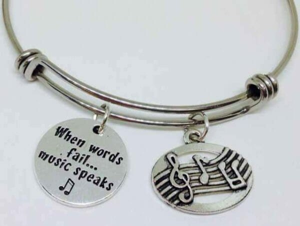 When Words Fail, Music Speaks Musical charm bracelets