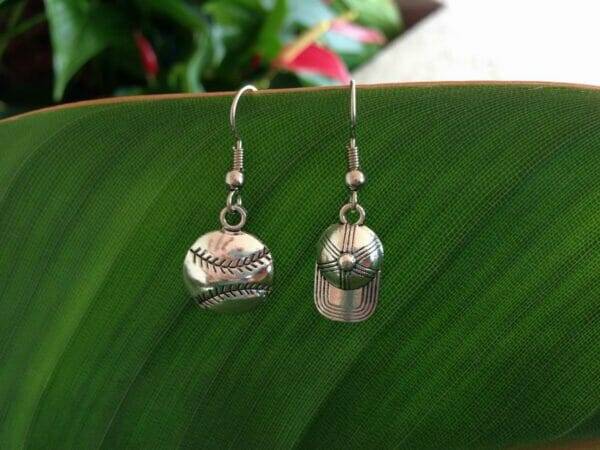 Baseball & Cap Earrings