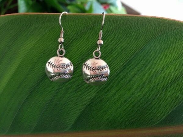 Baseball_Earrings Baseball charm Earrings