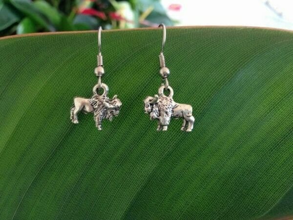 bison earrings