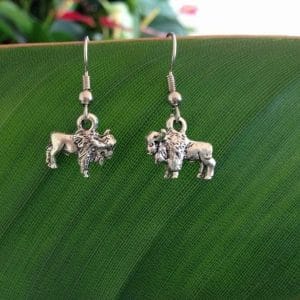 bison earrings