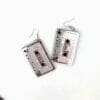 cassette tape earrings