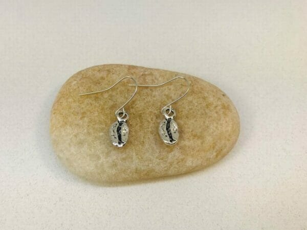 CoffeebeancharmEarrings_Coffeeloverjewelry Coffee Bean Earrings Coffee Jewelry
