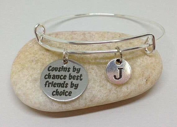 Cousin_Bracelet cousin charm bangle bracelet