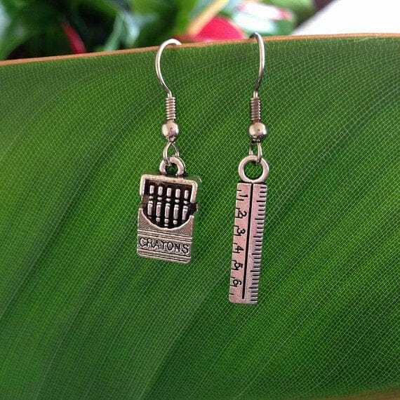 Crayon_and_Ruler_Earrings Crayon Ruler Earrings