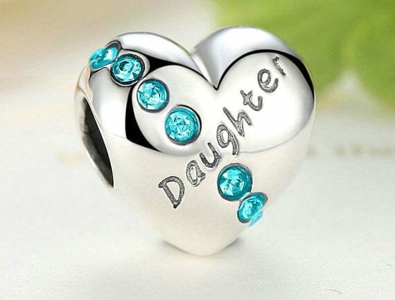 Daughter Daughter Charm Pandora Charms 925 silver, Pandora Charm, Fits Pandora Bracelets