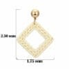 Loop Weave Wicker Earrings
