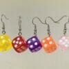 lucite dice earrings wholesale