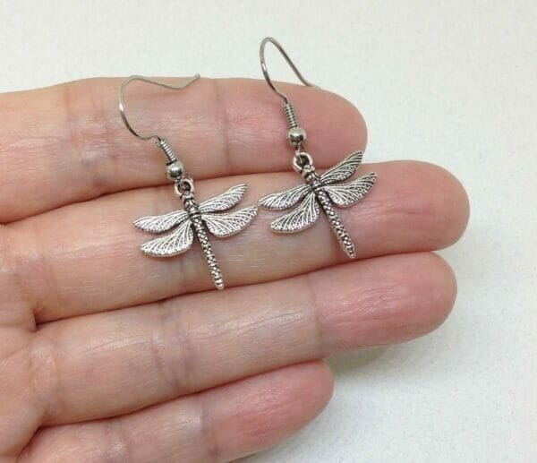 DragonflycharmEarringsSmall Dragonfly Earrings
