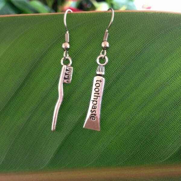Toothbrush & Toothpaste Earrings