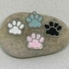 Enamel Dog Paw Charm Earrings