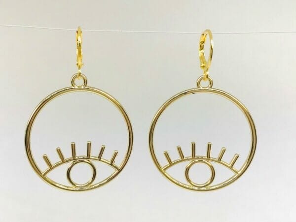EvilEyeEarringthirdeye Evil Eye Earrings