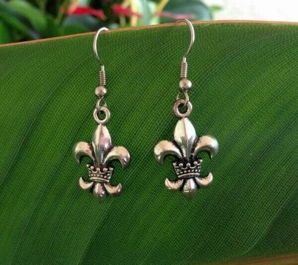 Fleur-de-lis_Earrings Fleur-de-lis Charm Earrings