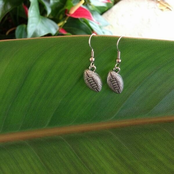 Football_Earring Football charm Earrings