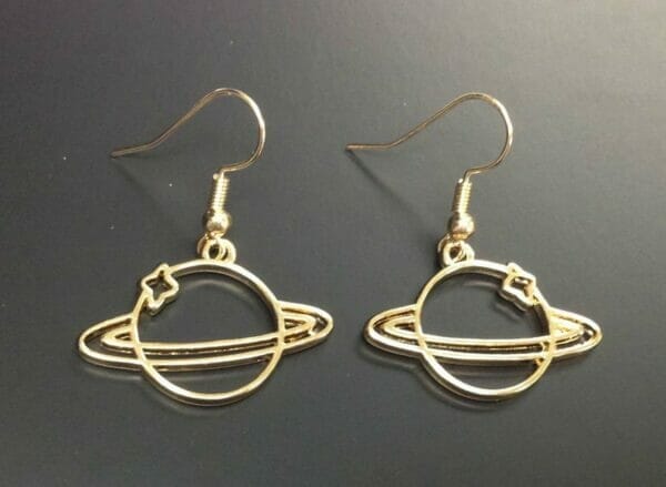 Planet Earrings, Earth Earrings