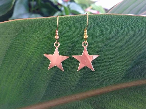 Gold_Star_Wire_Earrings_1 Star earrings