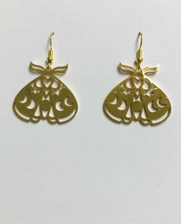 Gold_moth_earrings Mistic moth gold earrings