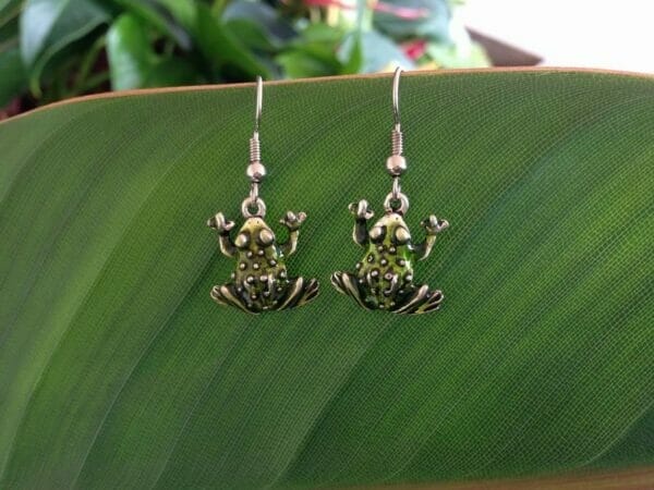 Green_Frog_Earring Green Frog Earrings