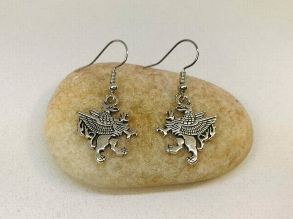 GriffinCharmEarring_medevaljewelry Griffin Earrings
