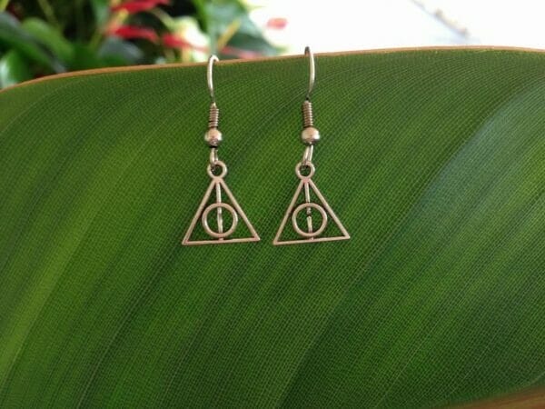Harry_Potter_Deathly_Hallows_Stud_Earrings Harry Potter Deathly Hallows charm Earrings