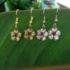 Hibiscus Earrings Gold or Silver