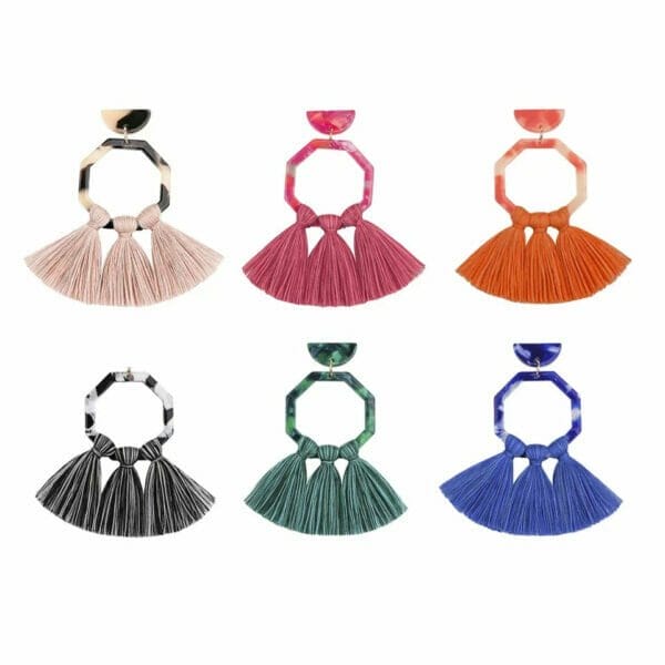 IMG_1006 Tassel Chandelier Earrings