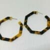 IMG_1147 Octagon Acetate Tortoise Shell earrings