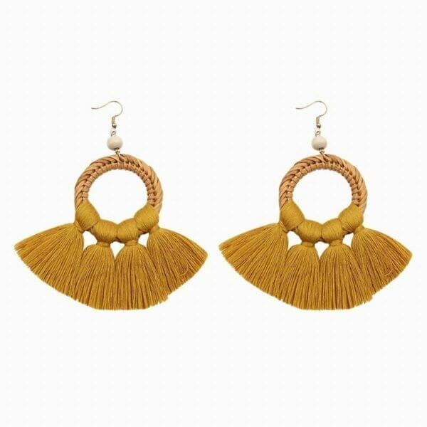 IMG_1290 Rattan Chandelier Tassel Earrings