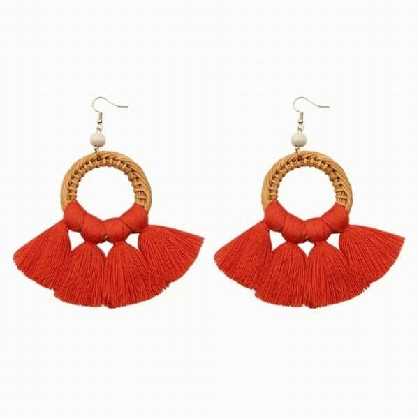 IMG_1293 Rattan Chandelier Tassel Earrings