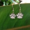 IMG_2053 Enamel Dog Paw Charm Earrings