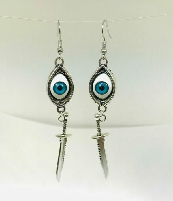 IMG_2402 Sword Against Evil Earrings Protection Evil Eye