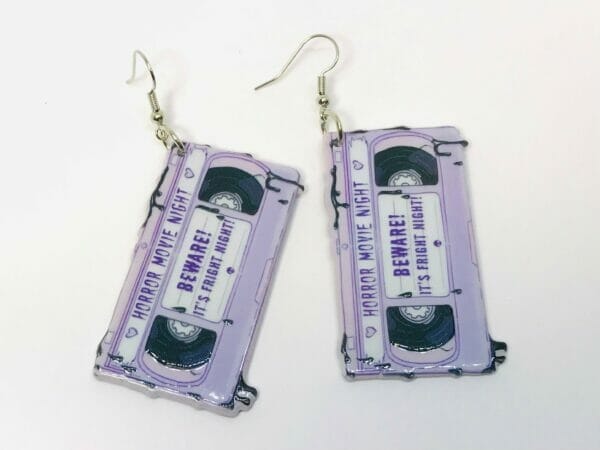 Let's Get Spooky Horror Movie Night Acrylic Earrings