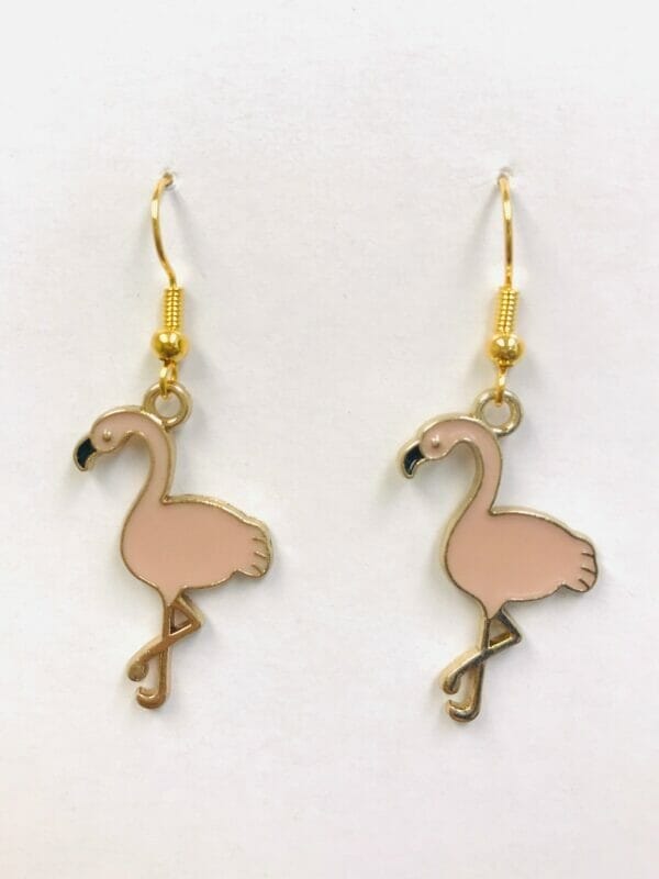 IMG_4395 Pink Flamingo Earrings