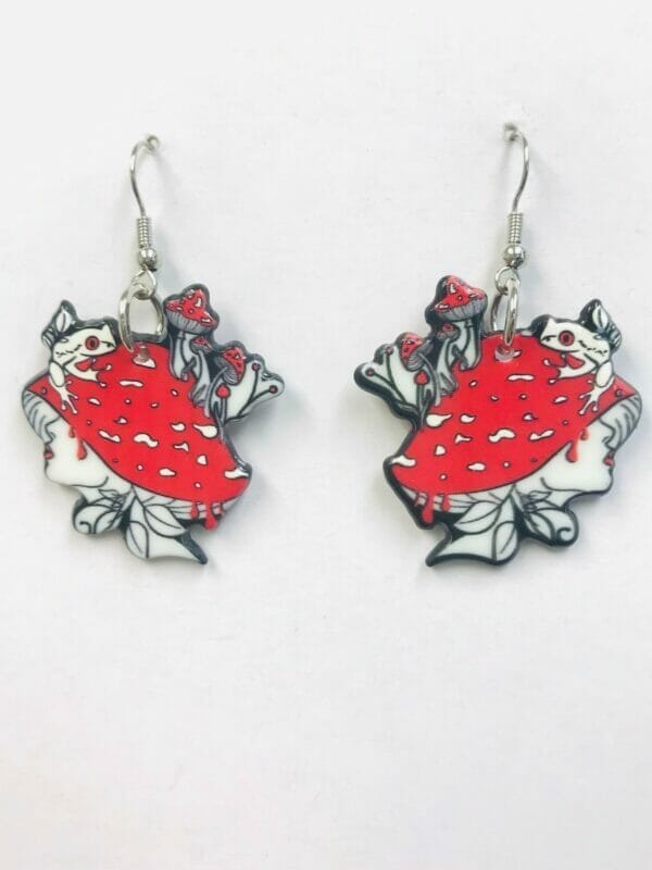 red mushroom fantacy jewelry wholesaler