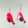 Resin Bird Earrings, Spring Cardinal Earrings, Blue Bird Earrings, Red Bird | Green Bird