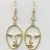 Dangle Earrings, Face earrings