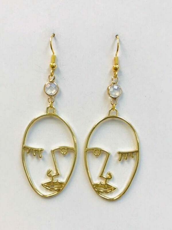 Dangle Earrings, Face earrings