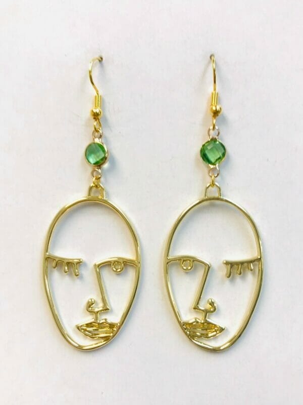 Dangle Earrings, Face earrings