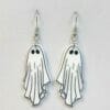 IMG_6061 White Ghost Halloween Earrings